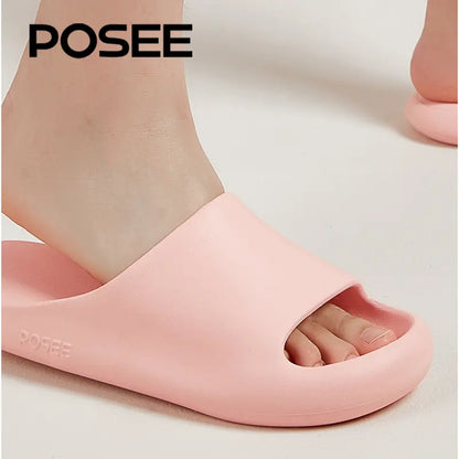 【Mother'S Day Deal】Posee Pillow Slippers Slide, New Trendy Cat Claw EVA Slippers for Women,Non-Slip Cloud Slippers House Bedroom Shoes Shower Sandals Indoor and Outdoor P15819S Walking Shoes Footwear Platform Girl Comfort Flipflop Flatform