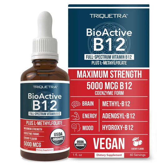 Bioactive B12 Liquid: Vitamin B12 plus L-Methylfolate by Triquetra