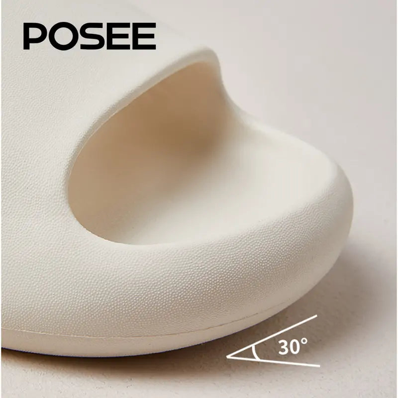 【Mother'S Day Deal】Posee Pillow Slippers Slide, New Trendy Cat Claw EVA Slippers for Women,Non-Slip Cloud Slippers House Bedroom Shoes Shower Sandals Indoor and Outdoor P15819S Walking Shoes Footwear Platform Girl Comfort Flipflop Flatform