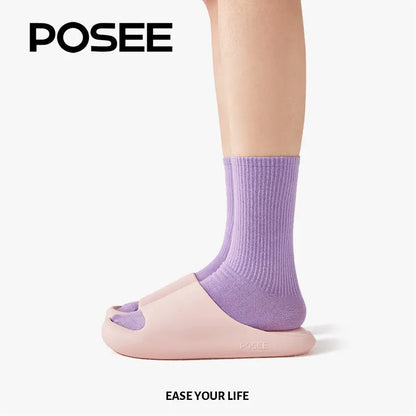 【Mother'S Day Deal】Posee Pillow Slippers Slide, New Trendy Cat Claw EVA Slippers for Women,Non-Slip Cloud Slippers House Bedroom Shoes Shower Sandals Indoor and Outdoor P15819S Walking Shoes Footwear Platform Girl Comfort Flipflop Flatform