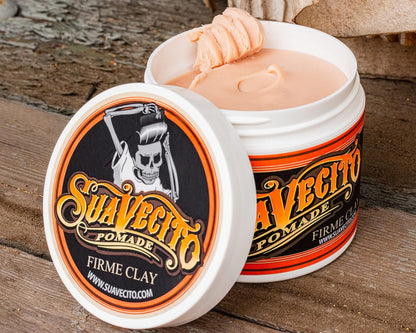 Pomade Firme Clay - Strong Hold Hair Clay for Men - Low Shine Matte Hair Clay Pomade for Natural Texture Hairstyles